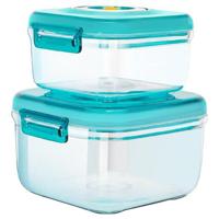 Vacuümbakset 2-delig Blauw - Ideale Vershoudoplossing - thumbnail