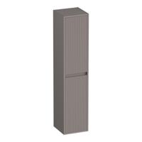 Brauer Adore - Wavy - Hoge Kast - 160 cm - 2 Deuren - Greeploos - Links of Rechtsdraaiend - Mat Taupe - thumbnail