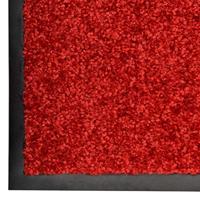 Deurmat wasbaar 60x180 cm rood - thumbnail