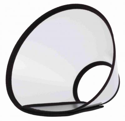 TRIXIE BESCHERMKRAAG MET KLITTENBAND KUNSTSTOF TRANSPARANT