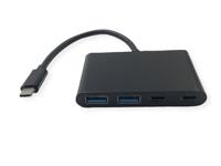 VALUE USB 3.2 Gen 2 Hub, 4x (2x A+ 2x C), Type C aansluitkabel - thumbnail