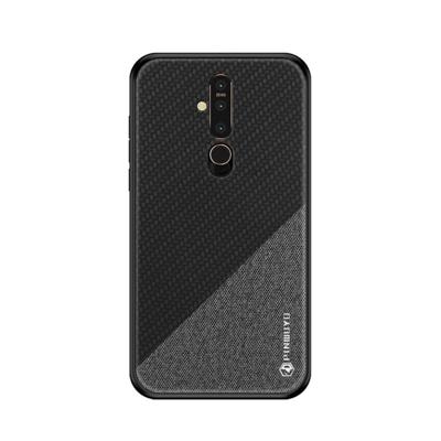 PINWUYO eert serie schokbestendige PC + TPU beschermhoes voor Nokia X71 (zwart)
