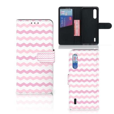 Xiaomi Mi 9 Lite | Telefoon Hoesje | Waves Roze Xiaomi Mi 9 Lite | Telefoon Hoesje | Waves Roze