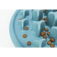 TRIXIE VOERMAT SLOWFEEDING PILLARS TPE BLAUW 35X35 CM - thumbnail