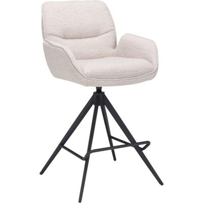 Barstoel Bowie met arm zithoogte 65cm Naturel Barstoel Bowie met arm zithoogte 65cm Naturel