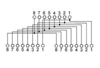 RJ45 kabelsplitter - CAT6a T-koppelstuk - LSA/LSA - 500MHz - voor internetkabels - ethernet kabel - CAT kabel - Grijs - thumbnail