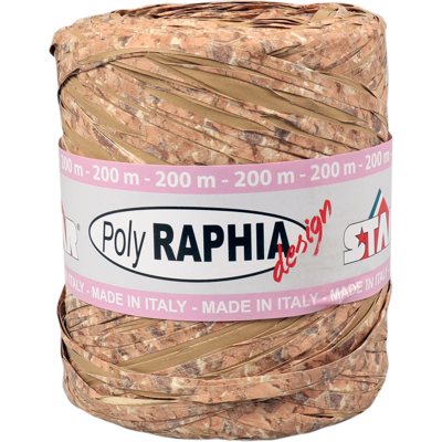 Raffia | 10mm | 200m | bruin | 16 rol