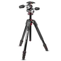 Manfrotto mk190goa4-3wx Kit 4 Secties Aluminium Statief voor Camera Zwart - thumbnail