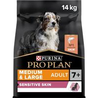 Purina Pro Plan Medium & Large Adult 7+ Sensitive Skin zalm 14 kilo - thumbnail