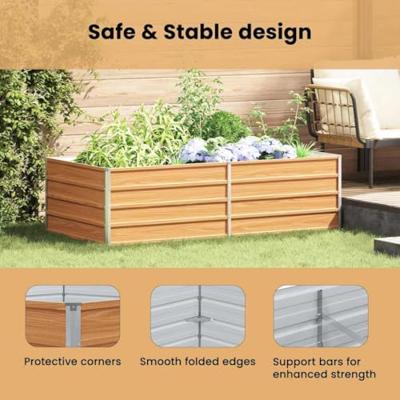 Verhoogde plantenbak Licht Bruin 160 x 80 x 45 cm Verhoogde plantenbak Licht Bruin 160 x 80 x 45 cm