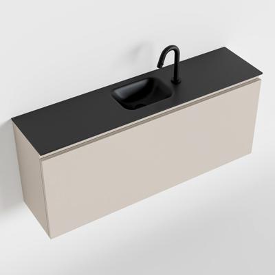 MONDIAZ OLAN 120cm toiletmeubel linen. LEX wastafel urban midden 1 kraangat MONDIAZ OLAN 120cm toiletmeubel linen. LEX wastafel urban midden 1 kraangat