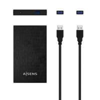 Hard drive hoes Aisens ASE-2523B Zwart 2,5" - thumbnail