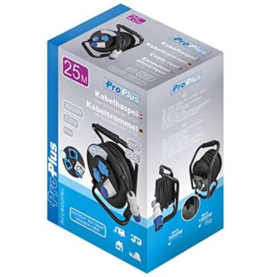 Pro Plus Kabelhaspel 25m Schuko en CEE Pro Plus Kabelhaspel 25m Schuko en CEE