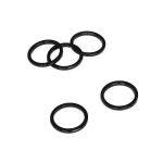 VWP balhoofdtussenring spacer alu 3mm 1" zwart p/5