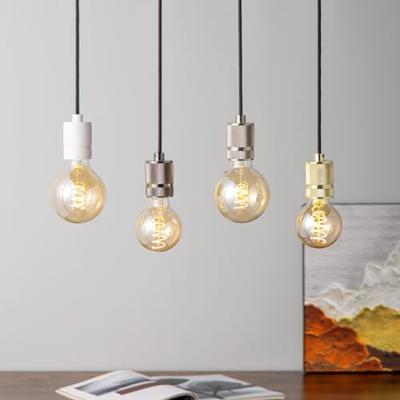 DIY lamphouders - Lamponderdelen - ø4.6 x 7 cm - E27 - Wit - Cilinder - Ontworpen voor Hanglampen, Wandlampen