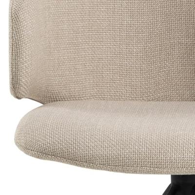 Sohome Draaibare Eetkamerstoel 'Layla' kleur Beige Sohome Draaibare Eetkamerstoel 'Layla' kleur Beige