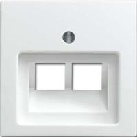 Busch-Jaeger 1803-02-914 UAE-, IAE-, ISDN-contactdoos Afdekking 2-voudig Busch-balance SI Alpine-wit 1 stuk(s) - thumbnail