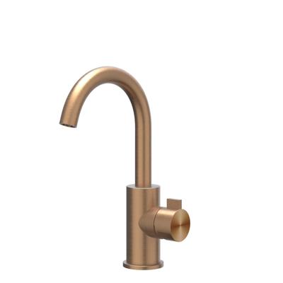 IVY Tribe Wastafelmengkraan - opbouw - draaibare uitloop - coldstart - RVS316 - geborsteld mat koper PVD 6100273