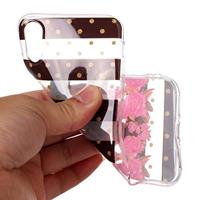 Softcase strepen en bloemen hoes iPhone X / XS - thumbnail