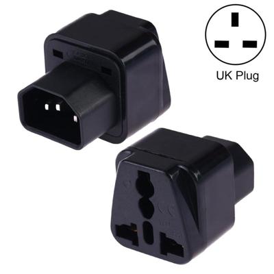Draagbare universele socket naar C14 male plug UPS PDU APC computer Server Power Adapter reislader (zwart)