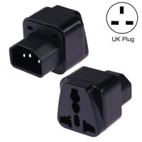 Draagbare universele socket naar C14 male plug UPS PDU APC computer Server Power Adapter reislader (zwart) - thumbnail
