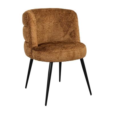 Richmond Eetkamerstoel 'Stella' Chenille, kleur Cognac Richmond Eetkamerstoel 'Stella' Chenille, kleur Cognac
