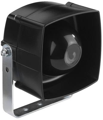 Monacor NR-254KS PA-drukkamerluidspreker 25 W Rubberzwart 1 stuk(s)