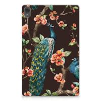 Lenovo Tab P11 | P11 Plus Back Case Pauw met Bloemen - thumbnail