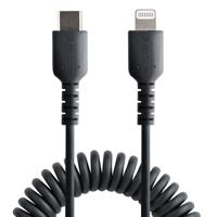 Kabel USB naar Lightning Startech RUSB2CLT50CMBC 50 cm Zwart - thumbnail