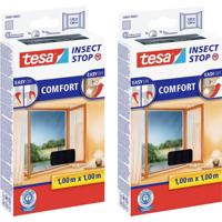 tesa COMFORT 55667-00500-00 Vliegenhor (b x h) 1000 mm x 1000 mm Antraciet 2 stuk(s) - thumbnail