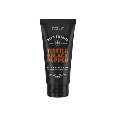Scottish Fine Soaps Men's Grooming Thistle & Black Pepper Face & Beard Wash 150ml