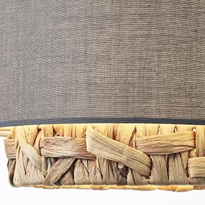 Brilliant Eetkamer hanglampWaterlilly rotan met grijze stof - 99827/22