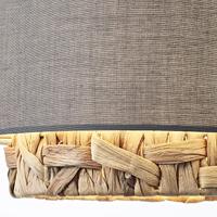 Brilliant Eetkamer hanglampWaterlilly rotan met grijze stof - 99827/22 - thumbnail