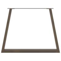 Eettafelpoten 3 st V-vormig 90x(72-73,3) cm staal naturel - thumbnail