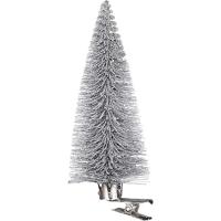 House of Seasons Kerstboom Clips Zilver 6 Stuks H13xd5cm - thumbnail