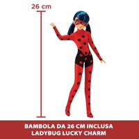 Scooter Miraculous Switch'n Go + Ladybug Lucky Charm Bandai 26 cm Gearticuleerde pop - P50668 - thumbnail