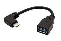 ROLINE USB 3.2 Gen 1 kabel Type C - Type A, Male/Female, OTG , zwart, 0,15 m - thumbnail