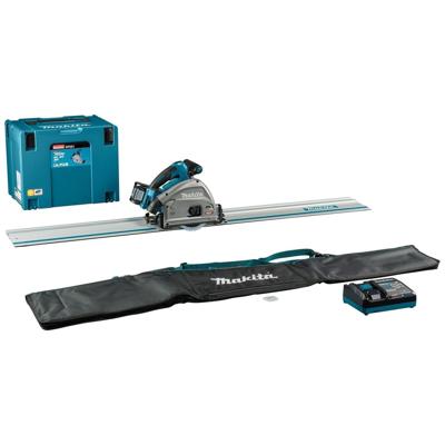 Makita SP001GM102 Accu Invalcirkelzaag 165mm AWS + Geleiderail en Tas XGT 40V Max 4.0 Ah in Mbox
