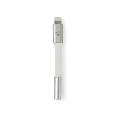 Nedis CCTB39950AL015 Apple Lightning-adapter Apple Lightning 8-pins Male - 3,5 Mm Female 0,08 M Aluminium