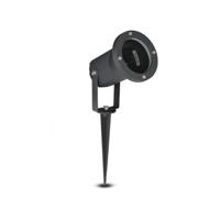 Set van 9 LED prikspots - Dimbaar - Kantelbaar - 6500K daglicht wit - 4 Watt 345 Lumen - IP65 - Waterdicht - Zwart - Tuinspot - tuinverlichting - padverlichting - thumbnail