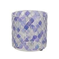 Daan Kromhout Theelichthouder mosaic m paars 10 cm | 12 stuks - thumbnail
