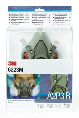 3M Halfgelaatsmaskerset | EN 140 | met filter | M | 1 stuk - 7000061552 - 7000061552
