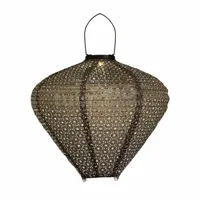 Solar Lampion Papier Grijs 33x29cm - thumbnail