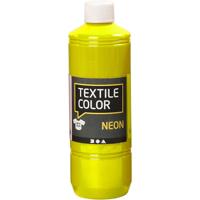 Creativ Company Textile color semi-dekkende textielverf - neon geel, 500ml - thumbnail