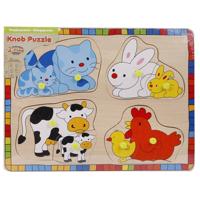 Big Tree houten inlegpuzzel dieren - thumbnail