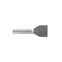Vogt Verbindungstechnik 470509D Dubbele adereindhulzen 2.5 mm² Deels geïsoleerd Grijs 100 stuk(s) - thumbnail