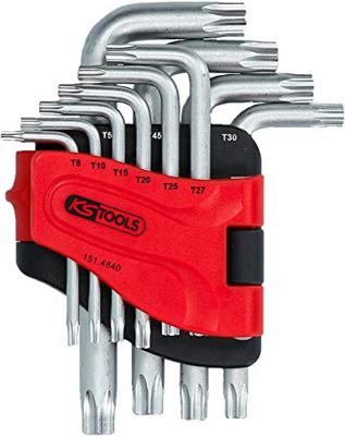 KS Tools 151.4840 TX Haakse schroevendraaierset TB 8, TB 10, TB 15, TB 20, TB 25, TB 27, TB 30, TB 40, TB 45, TB 50 10-delig