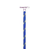 Boottouw 6 mm 250 m polypropyleen blauw - thumbnail
