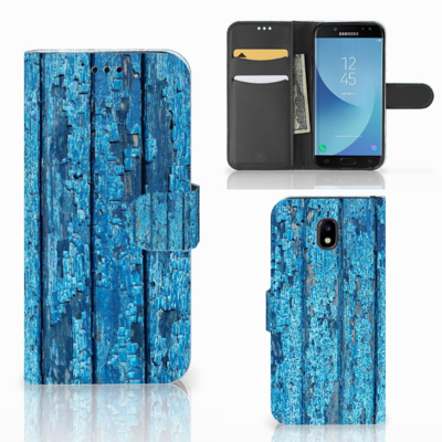 Samsung Galaxy J5 2017 | Book Style Case | Wood Blue Samsung Galaxy J5 2017 | Book Style Case | Wood Blue