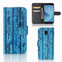 Samsung Galaxy J5 2017 | Book Style Case | Wood Blue - thumbnail